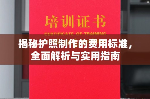 任城揭秘护照制作的费用标准，全面解析与实用指南