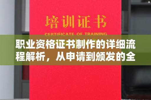 任城职业资格证书制作的详细流程解析，从申请到颁发的全方位指南