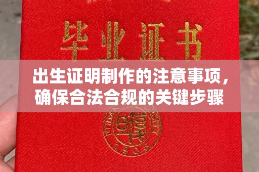 任城出生证明制作的注意事项，确保合法合规的关键步骤