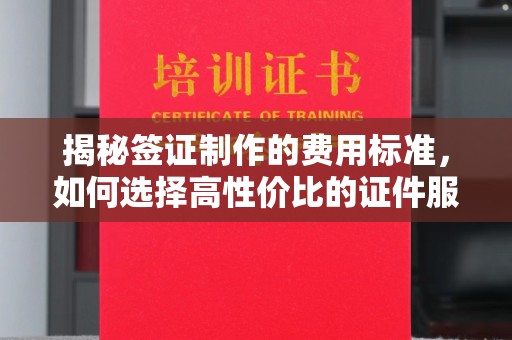 任城揭秘签证制作的费用标准，如何选择高性价比的证件服务