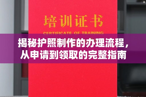 任城揭秘护照制作的办理流程，从申请到领取的完整指南