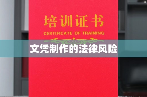 任城文凭制作的法律风险