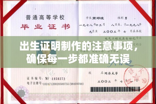 任城出生证明制作的注意事项，确保每一步都准确无误
